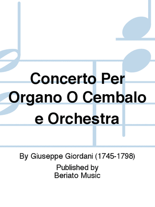 Concerto Per Organo O Cembalo e Orchestra