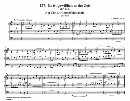 Choralvorspiele, op. 34, 127-193
