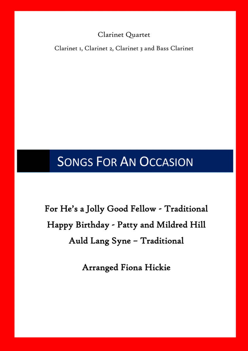 Songs for an Occasion image number null