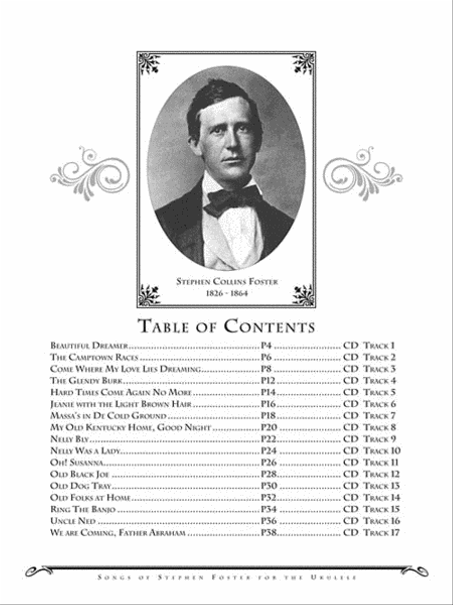 Songs of Stephen Foster for the Ukulele Acoustic Guitar scores gallery preview page 4