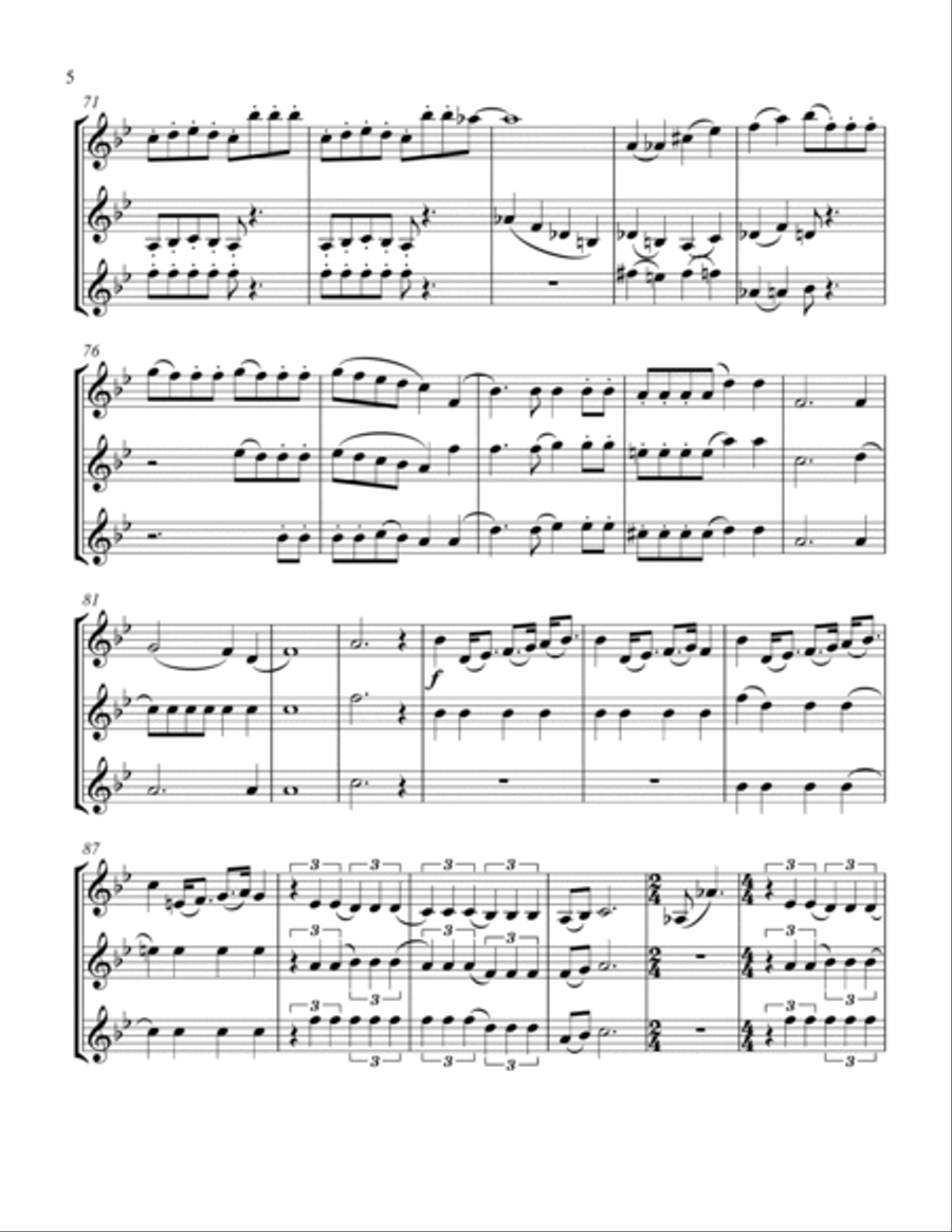 Bohemian Rhapsody Bohemian Rhapsody Clarinet Trio scores gallery preview page 6