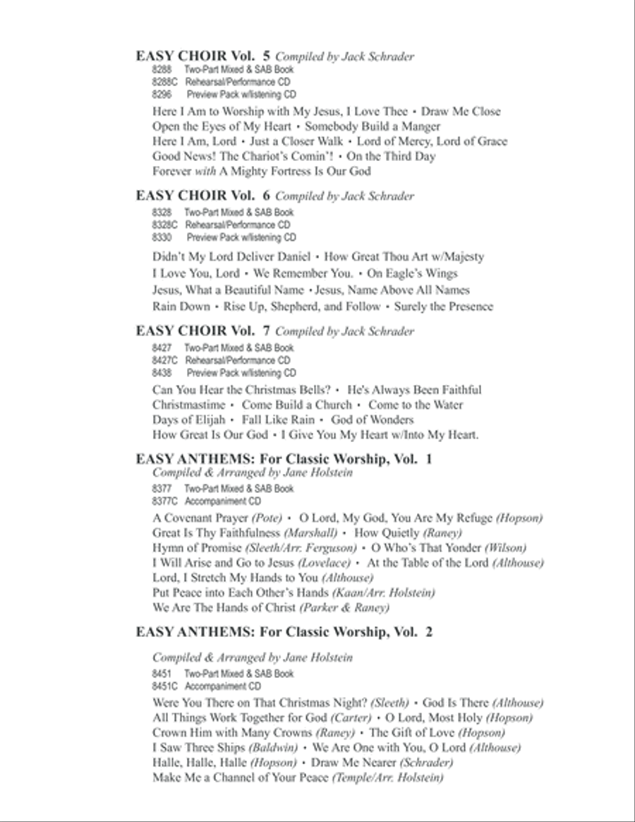 Easy Settings 2 3-Part scores gallery preview page 97