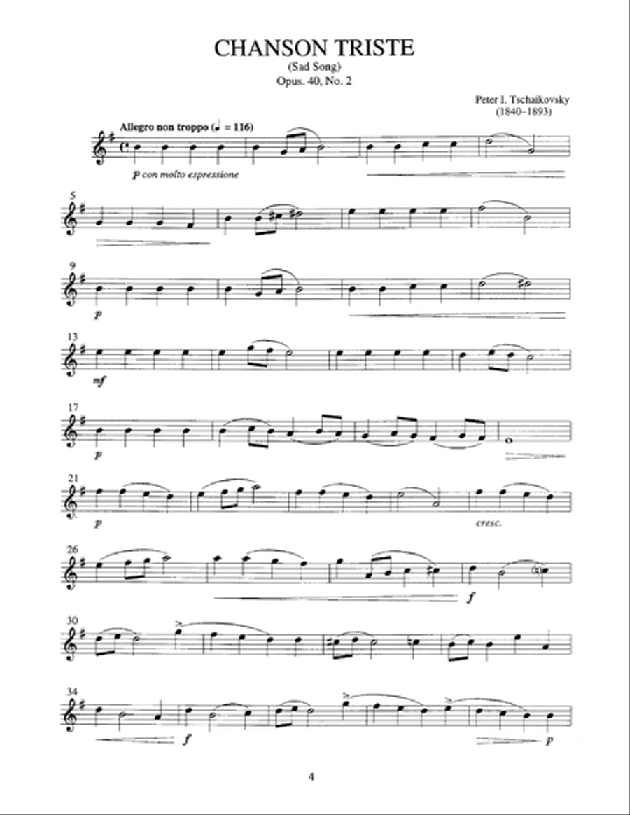 Solo Pieces for the Beginning Saxophonist Saxophone scores gallery preview page 4