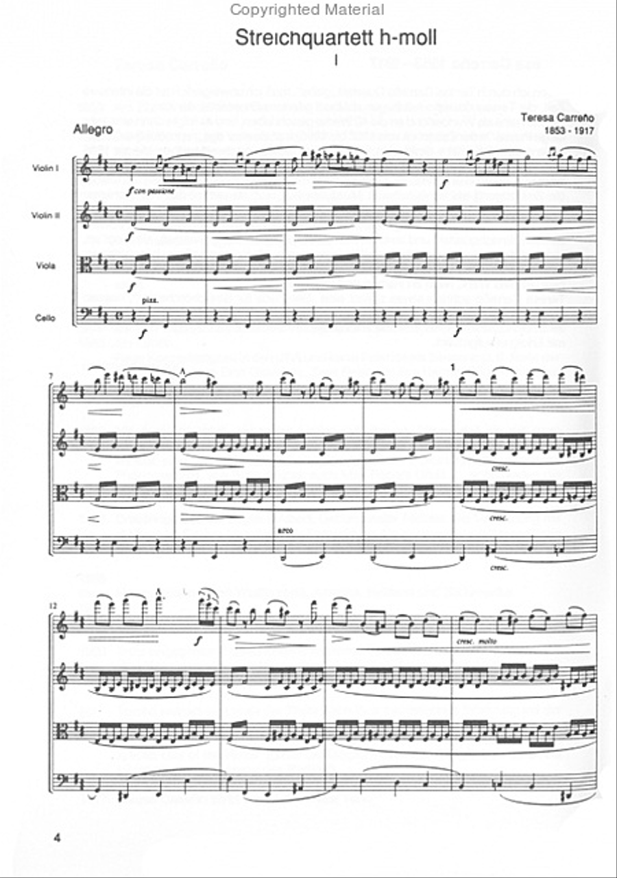 Streichquartett h-Moll Chamber Music scores gallery preview page 2