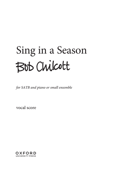 Sing in a Season