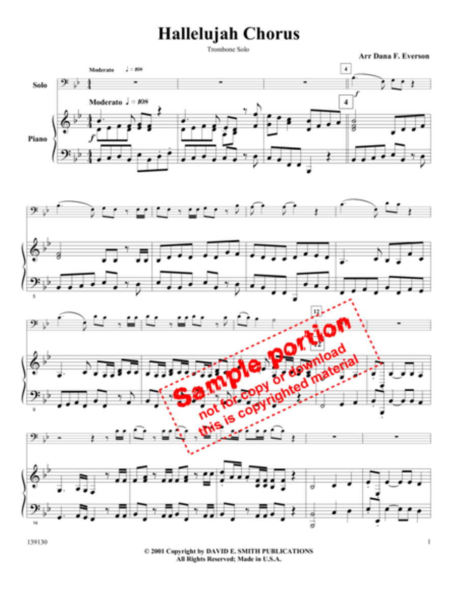 Hallelujah Chorus Hallelujah Chorus Flute scores gallery preview page 2