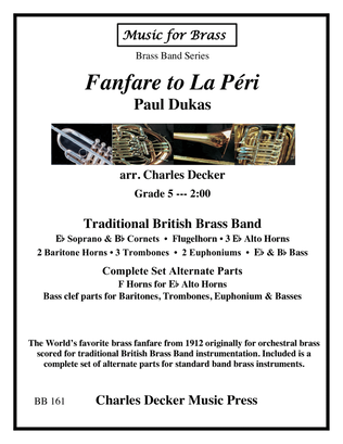 Book cover for Fanfare to La Peri for Brass Band