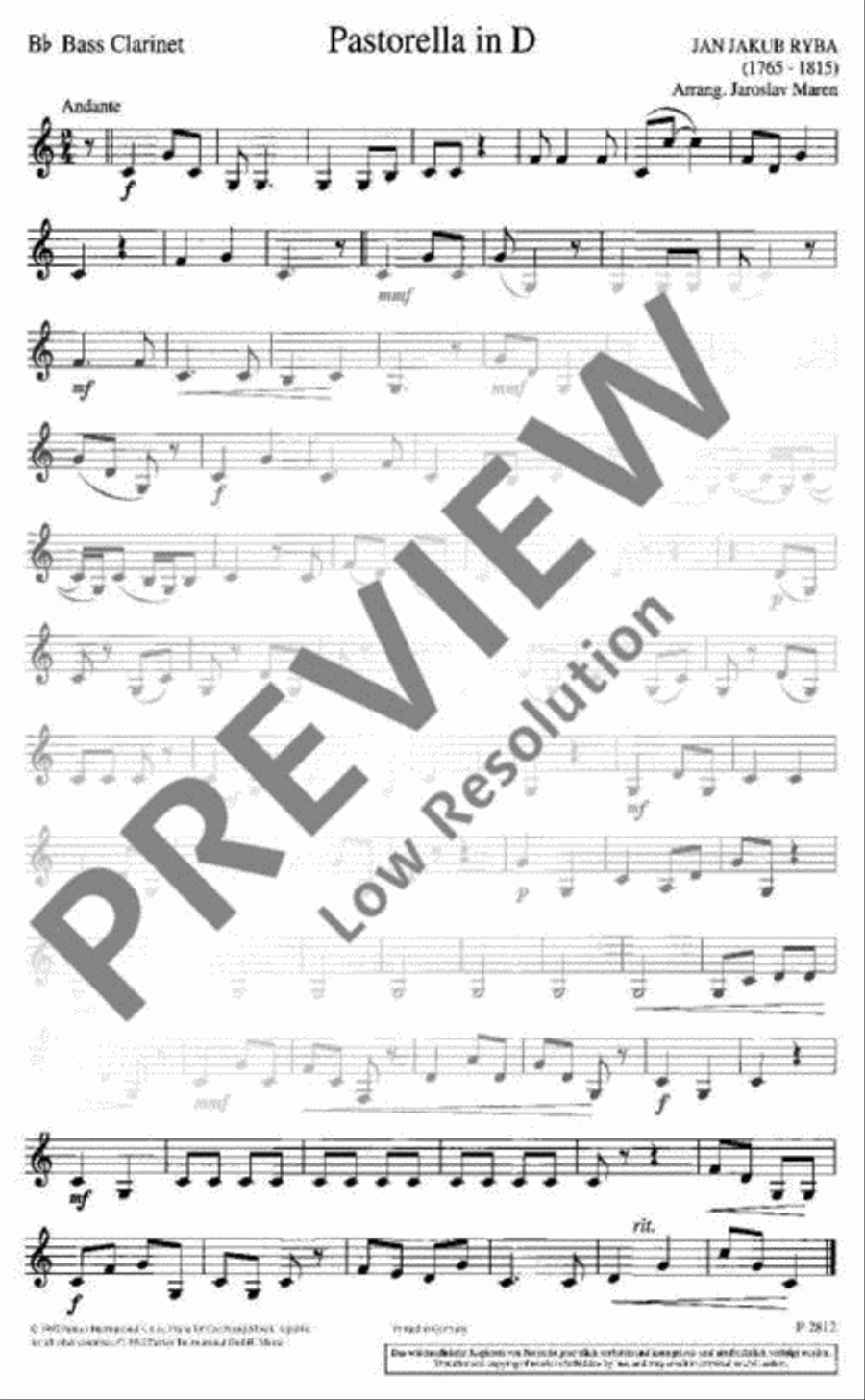 Pastorella in D Chamber Music scores gallery preview page 11