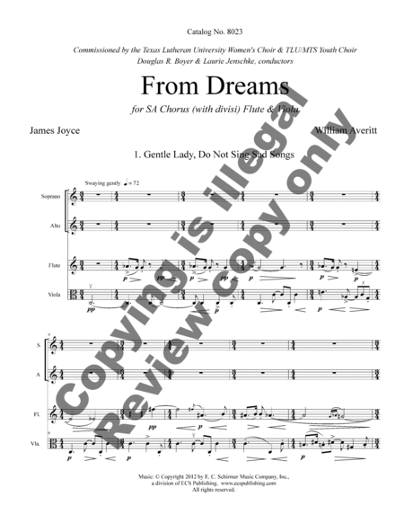 From Dreams (Full Score)