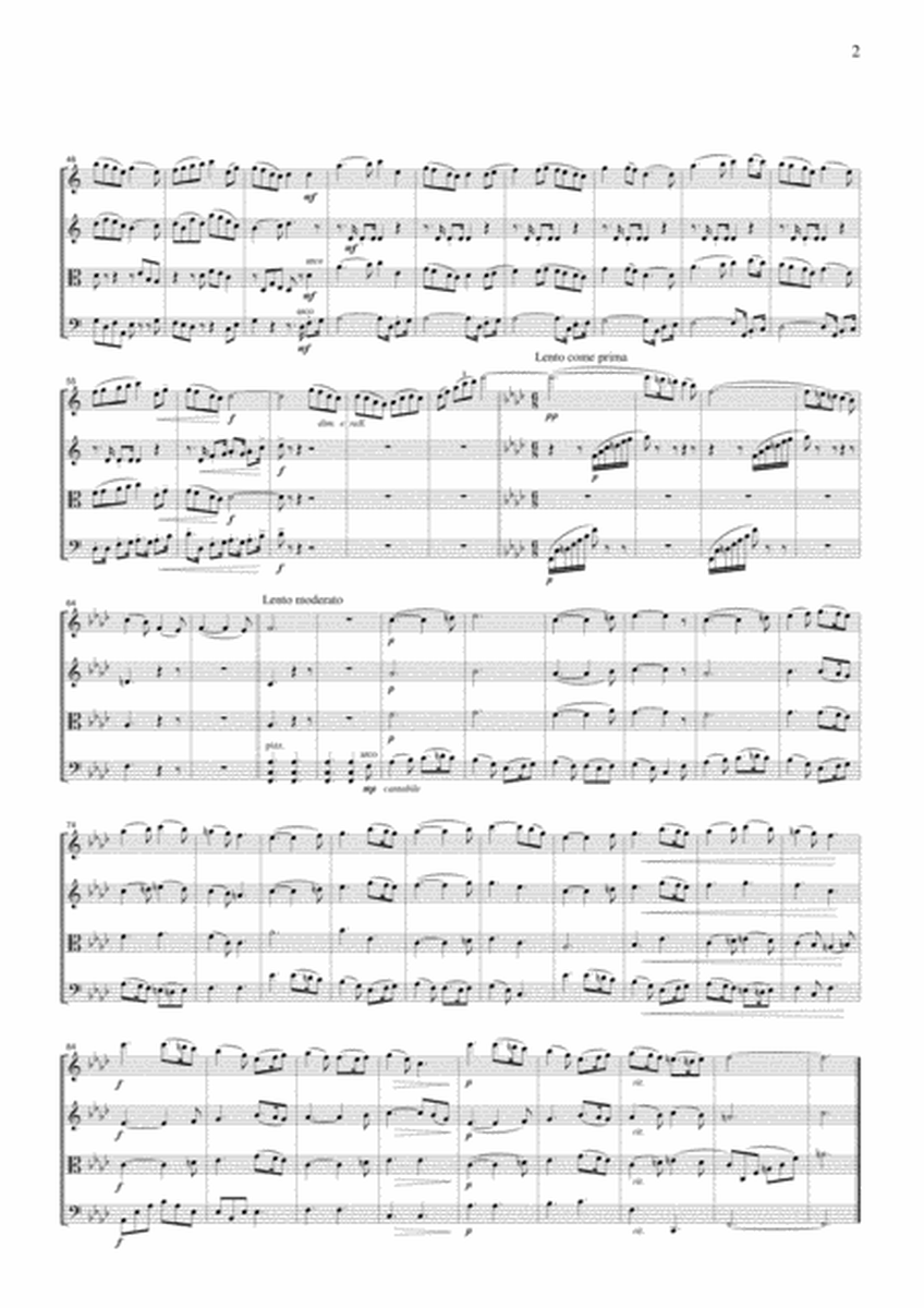 Vaughan-Williams Fantasia on Greensleeves, for string quartet, CV201 image number null