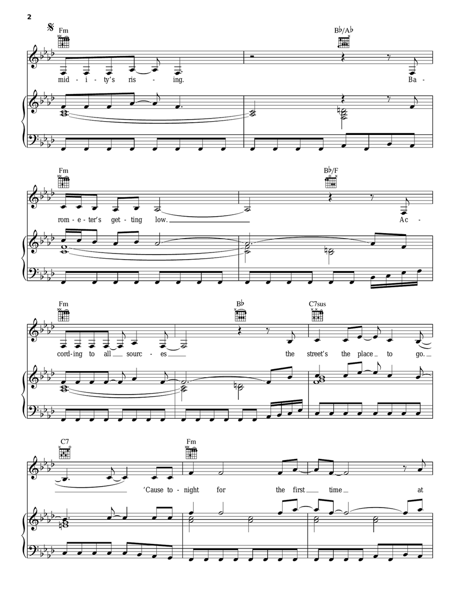 It's Raining Men It's Raining Men Piano, Vocal, Guitar scores gallery preview page 2