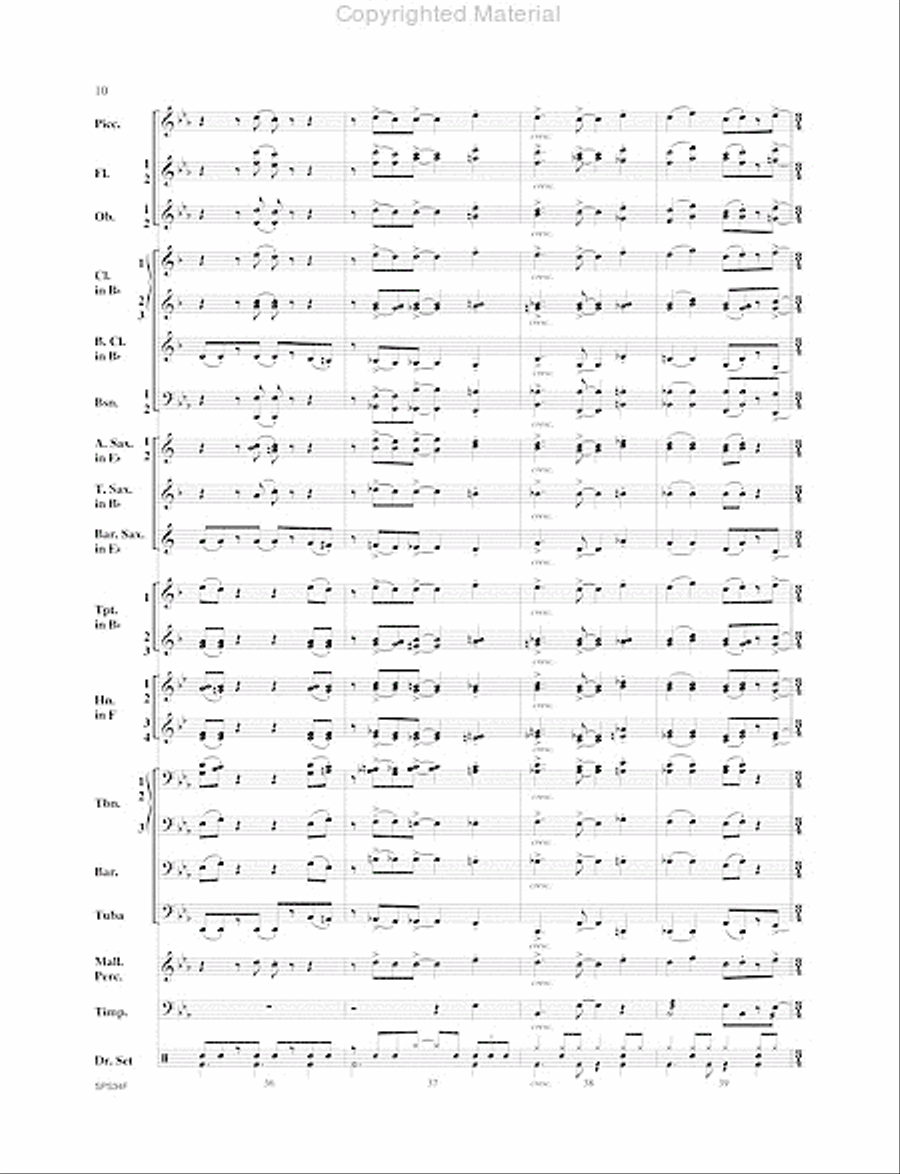 Chicago (That Toddlin' Town) Concert Band scores gallery preview page 11