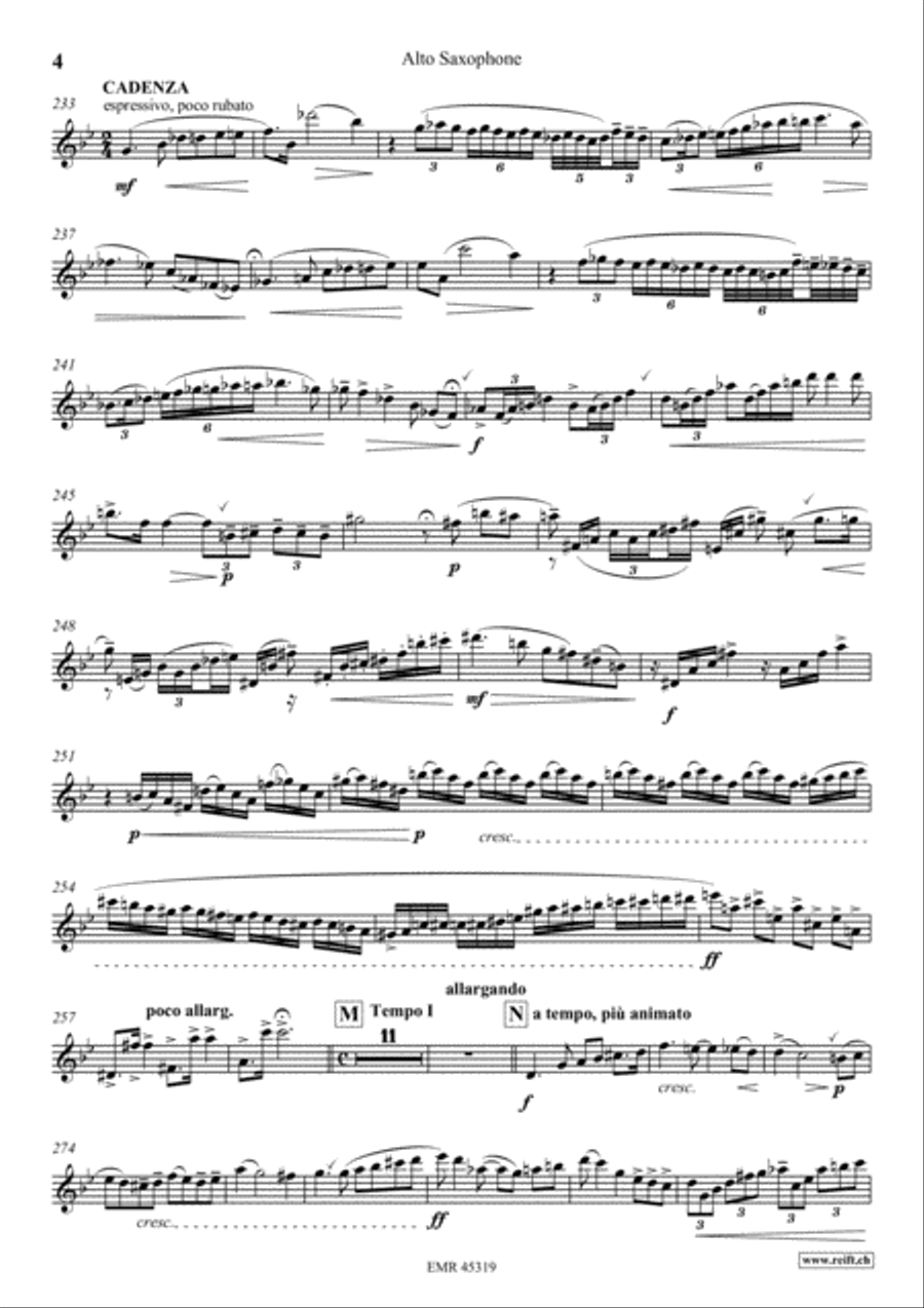 Konzert No. 1 b-moll Alto Saxophone scores gallery preview page 5