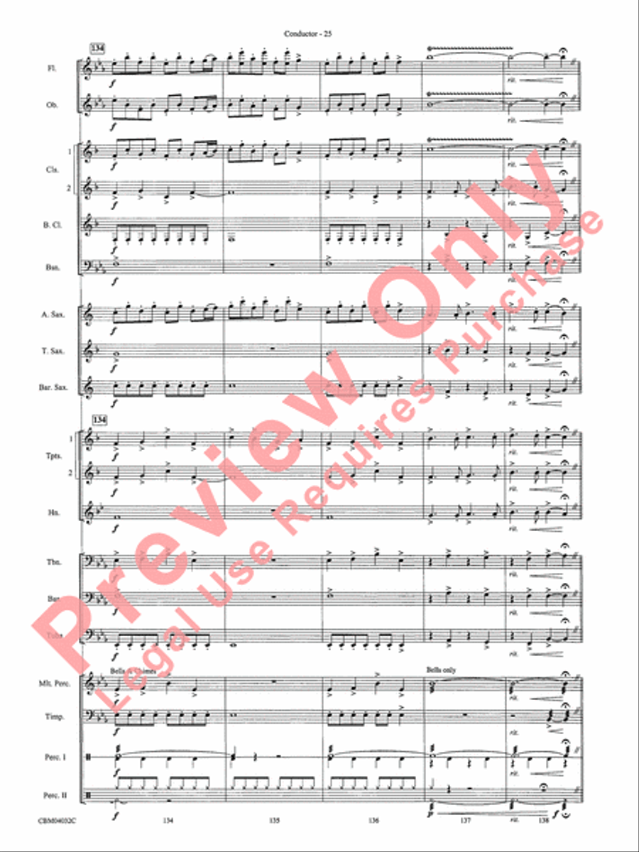 The Polar Express, Selections from Concert Band scores gallery preview page 27