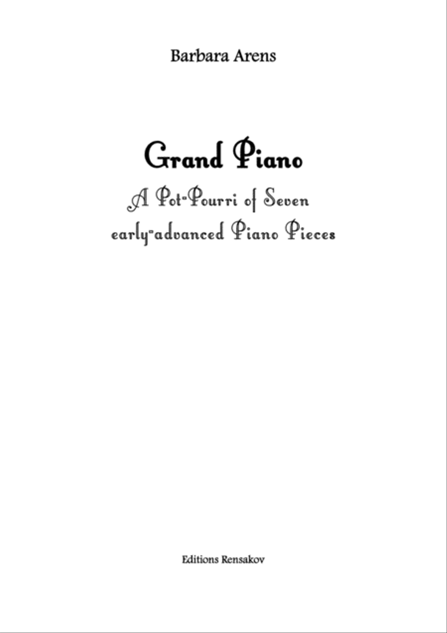 Grand Piano: A Pot-Pourri of Seven early-advanced Piano Pieces Piano Solo scores gallery preview page 2