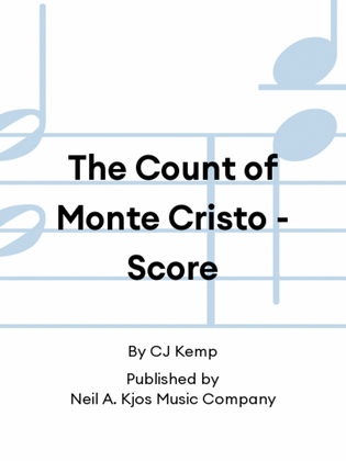Book cover for The Count of Monte Cristo - Score