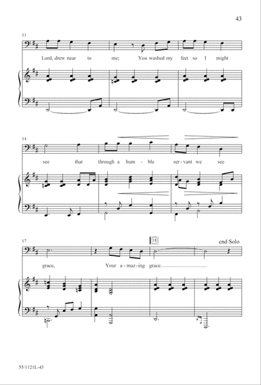 Touched by the Christ Touched by the Christ 3-Part scores gallery preview page 44