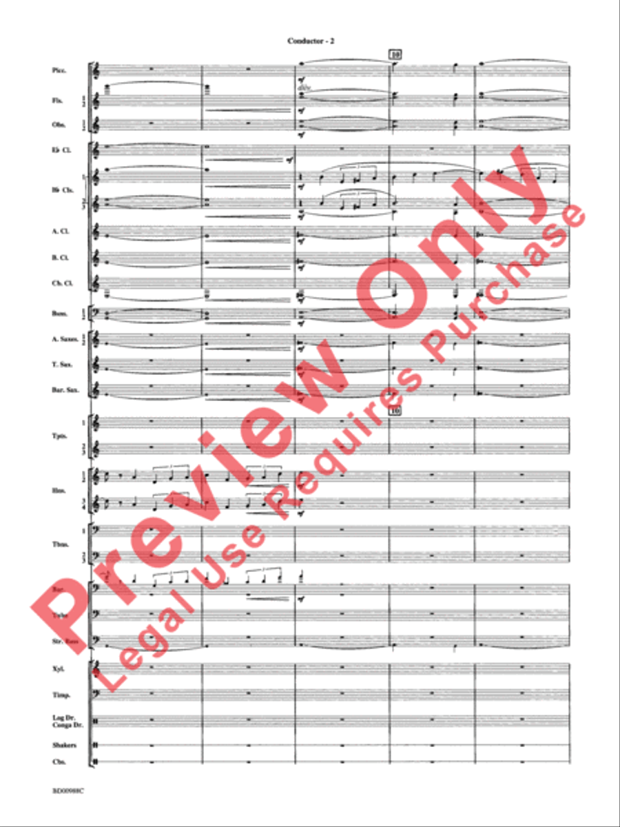 Kilimanjaro: An African Portrait Concert Band scores gallery preview page 5