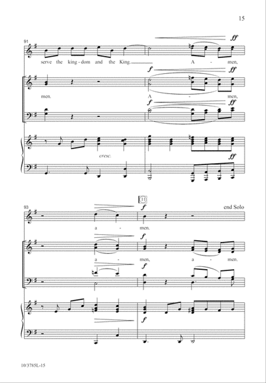 Amen Is Where We Begin 4-Part scores gallery preview page 16