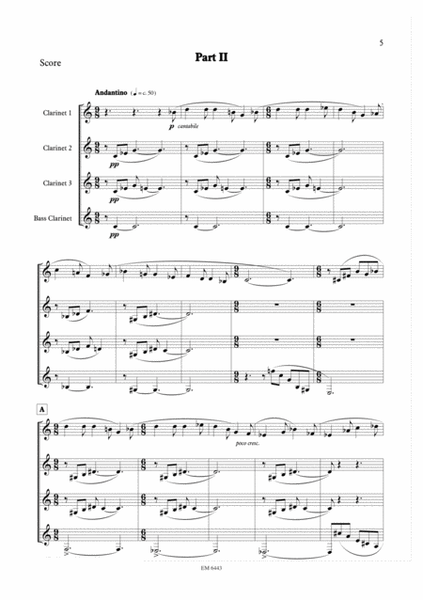 Dance Preludes for Clarinet Quartet