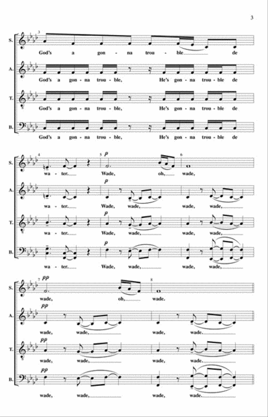 Wade in the Water 4-Part scores gallery preview page 3