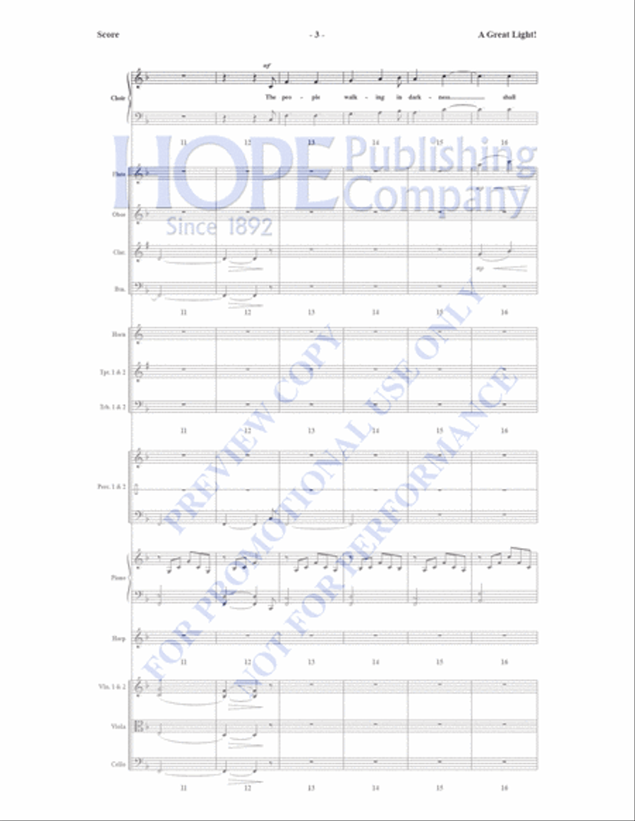 A Great Light Orchestra scores gallery preview page 4