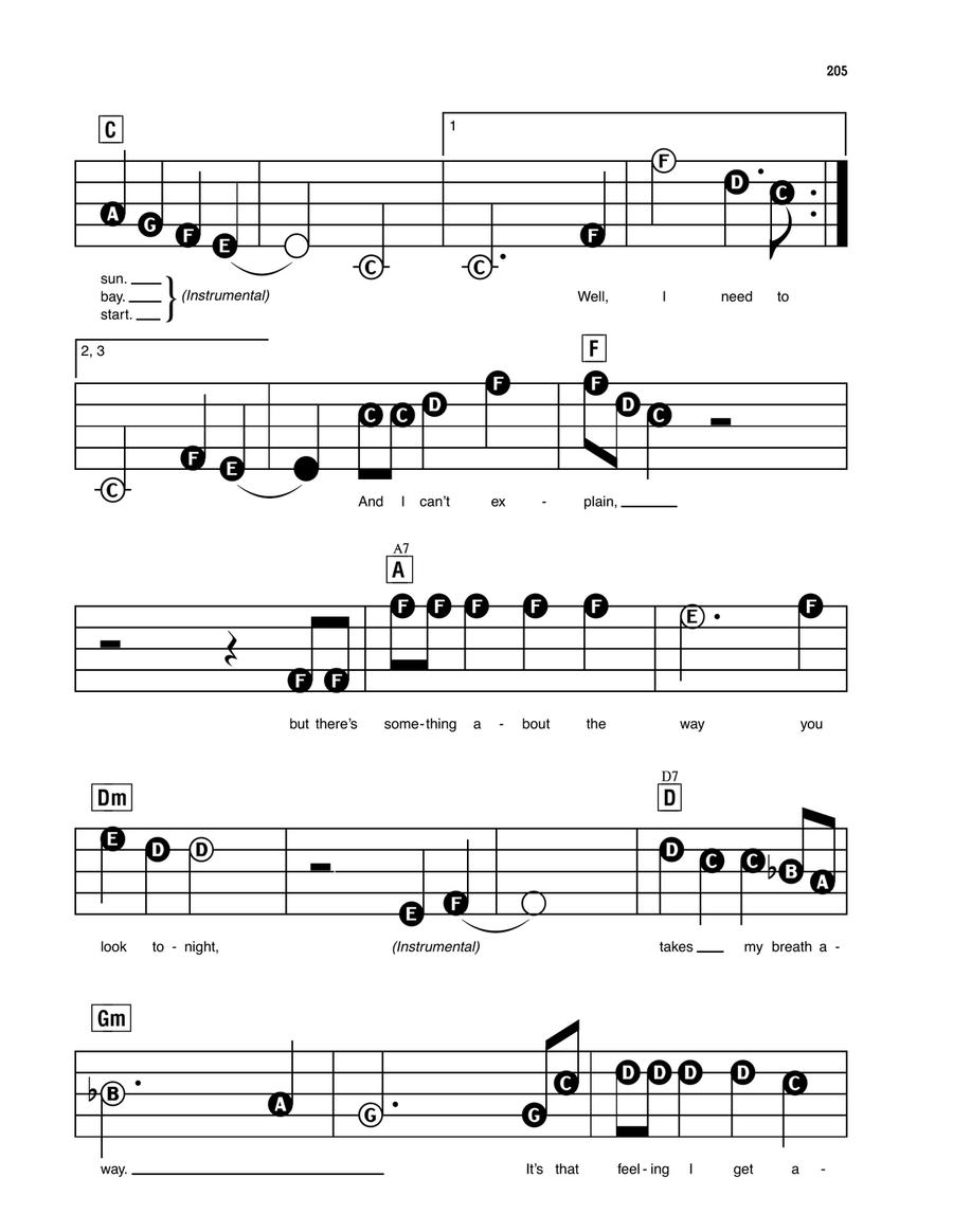 Something About The Way You Look Tonight Electronic Keyboard scores gallery preview page 2