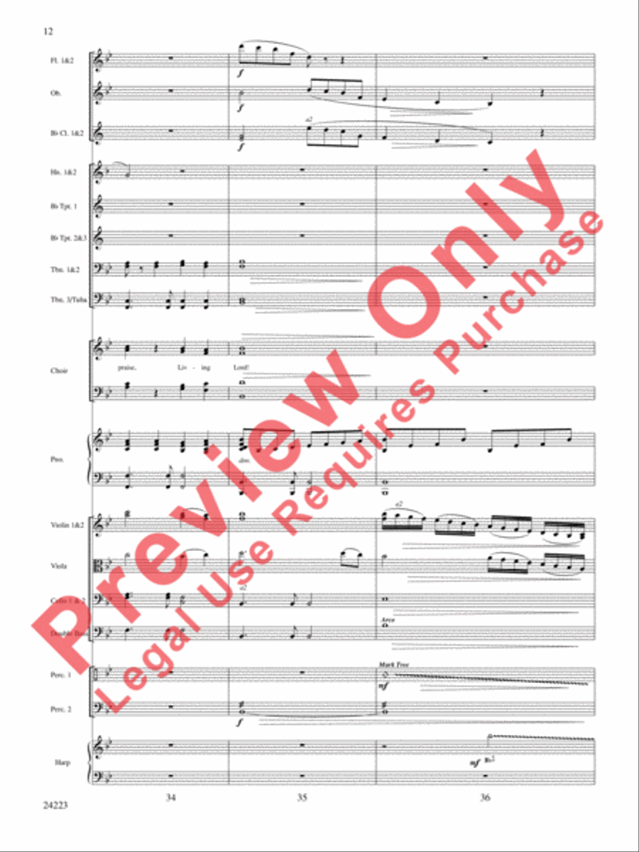 Living Lord Choir scores gallery preview page 13
