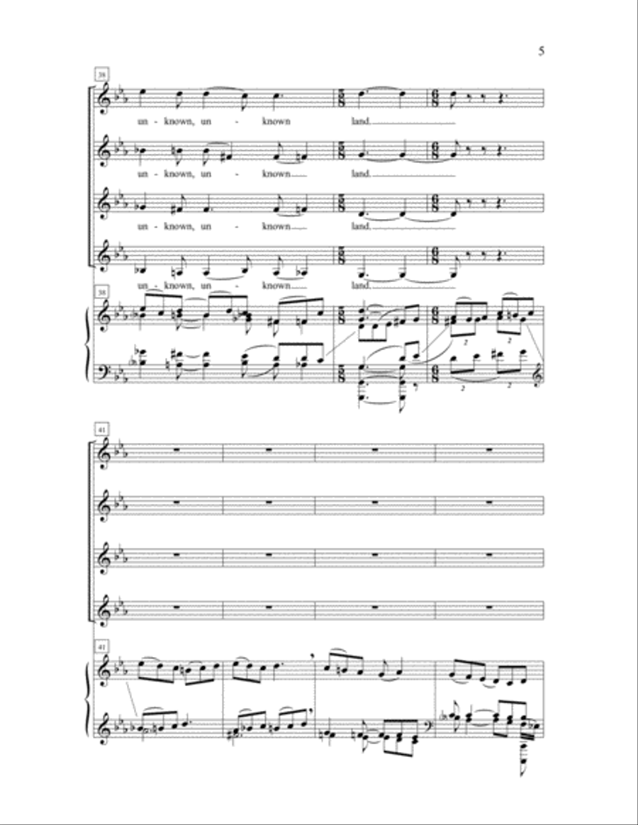 Into an Unknown Land SSAA scores gallery preview page 5
