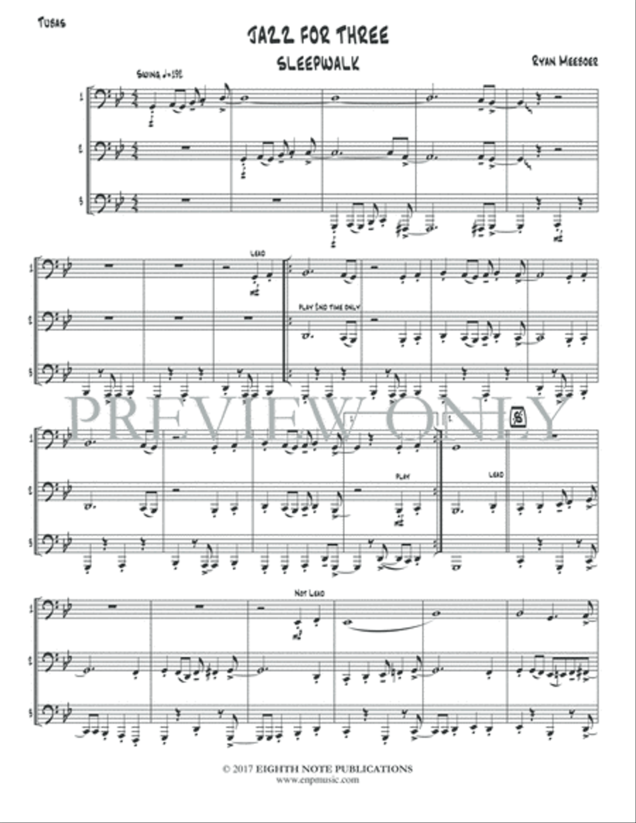 Jazz for Three Small Ensemble scores gallery preview page 3