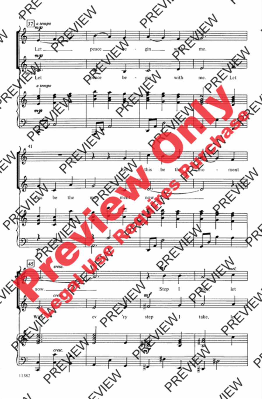 Let There Be Peace on Earth 2-Part scores gallery preview page 6