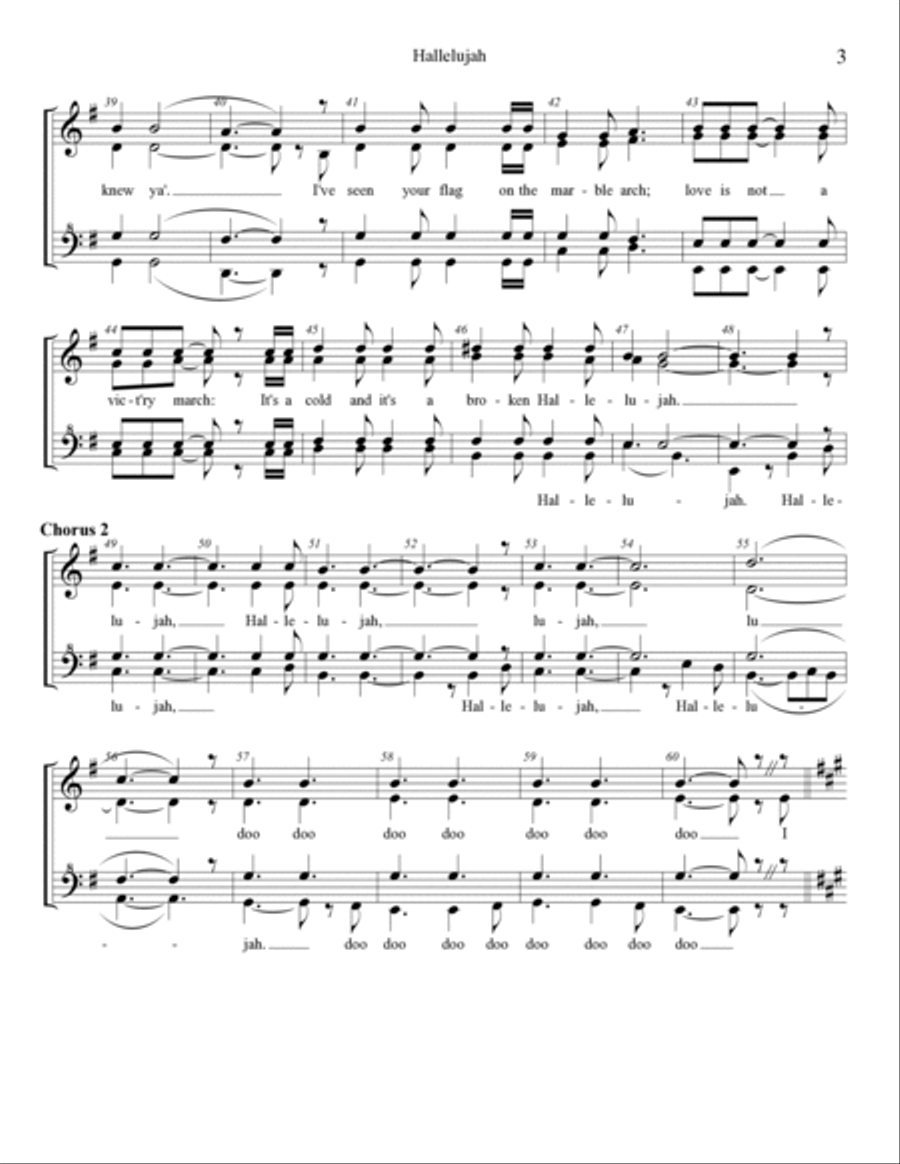 Hallelujah SSAA scores gallery preview page 3