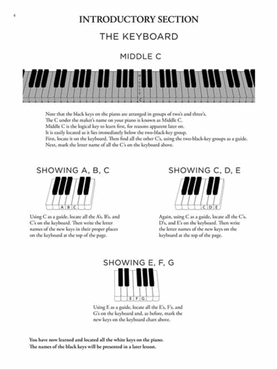 John Thompson's Adult Piano Course – Book 1 Piano Method scores gallery preview page 4