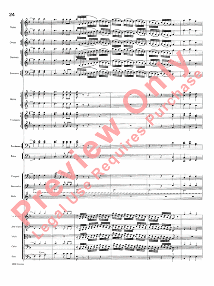 Overture 1812 Overture 1812 Full Orchestra scores gallery preview page 25