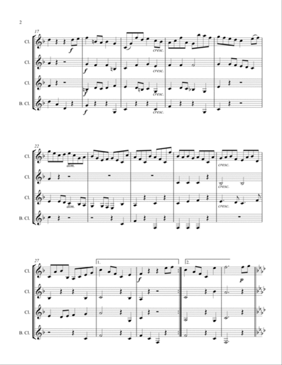 Loure Woodwind Quartet scores gallery preview page 2