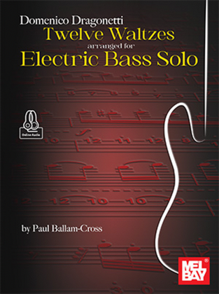 Book cover for Domenico Dragonetti - Twelve Waltzes arranged for Electric Bass Solo