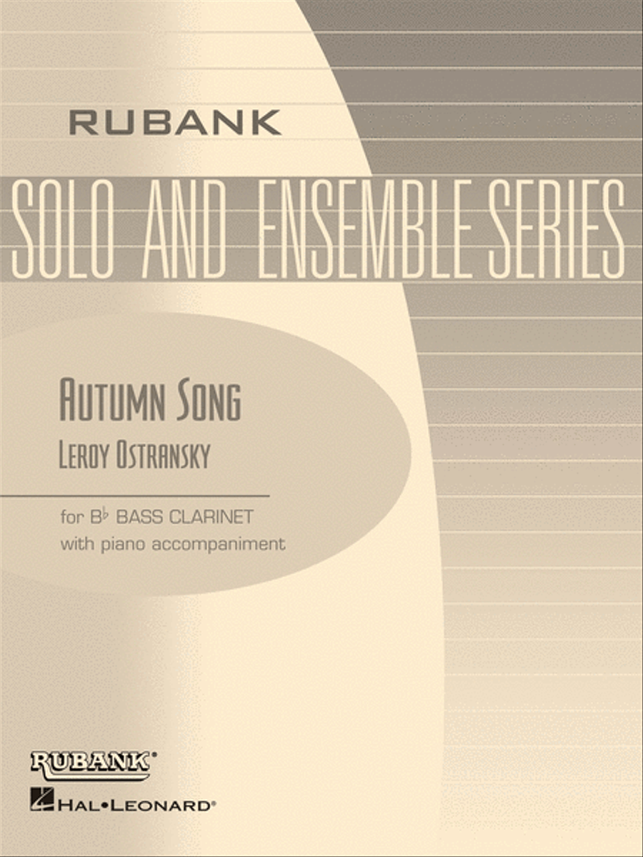 Autumn Song Bass Clarinet scores gallery preview page 1