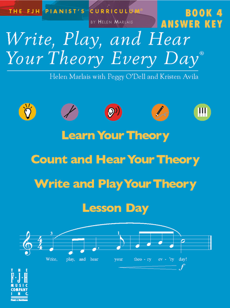 Write, Play and Hear Your Theory Every Day, Book 4 (Answer Key)