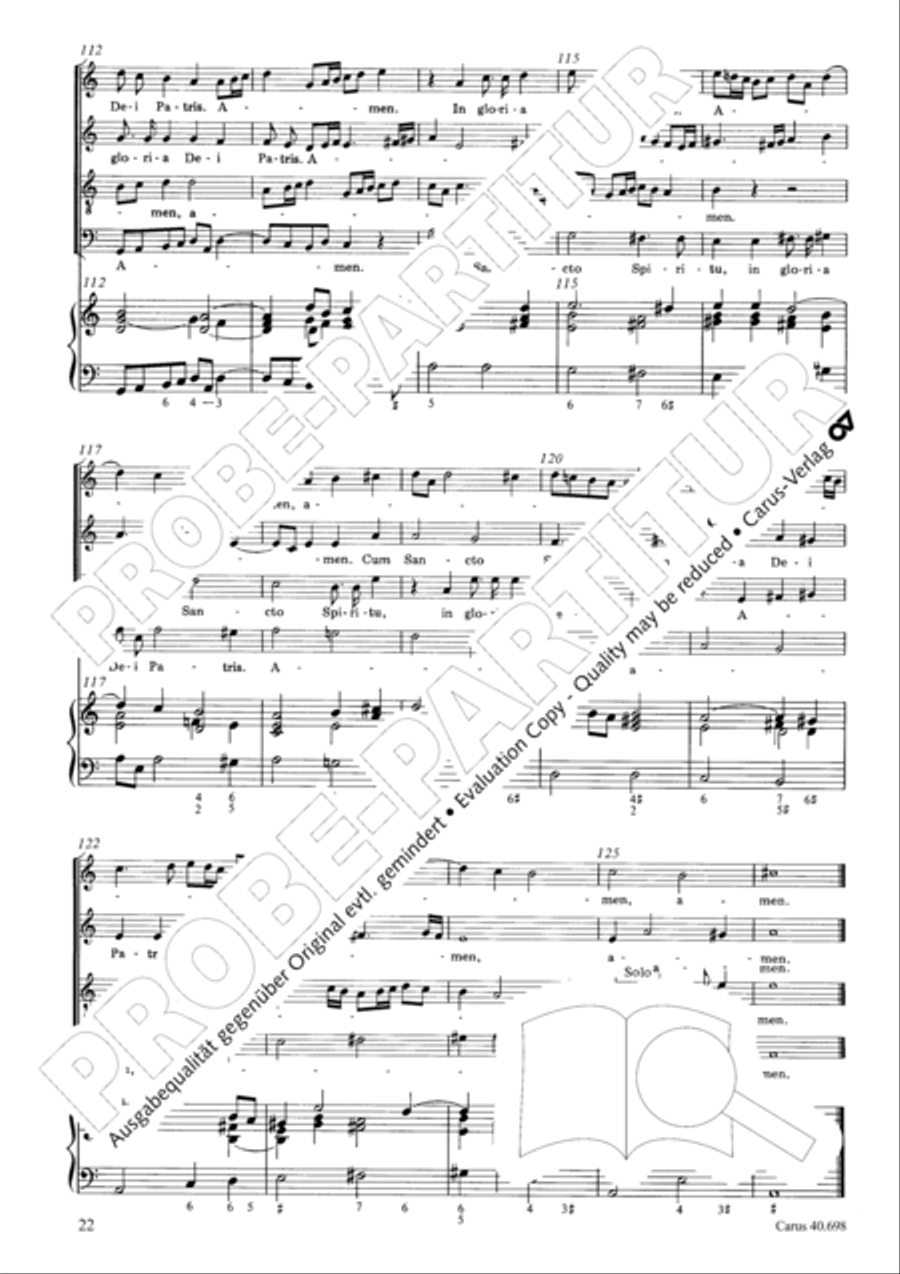 Messa breve SSATB scores gallery preview page 23
