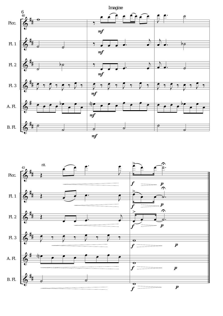 Imagine Woodwind Ensemble scores gallery preview page 6
