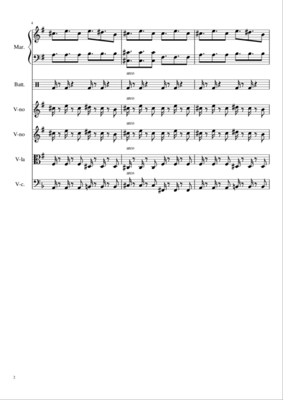 Shape Of You Shape Of You String Quartet scores gallery preview page 2