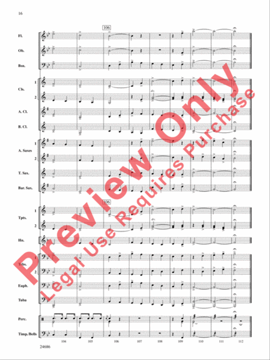 Air and Variations Concert Band scores gallery preview page 17