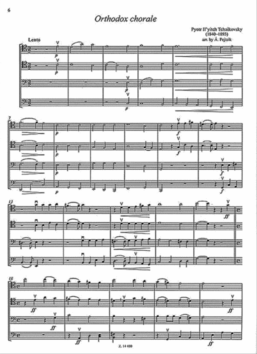 Chamber Music for 4 Violoncellos – Volume 8 Cello scores gallery preview page 4