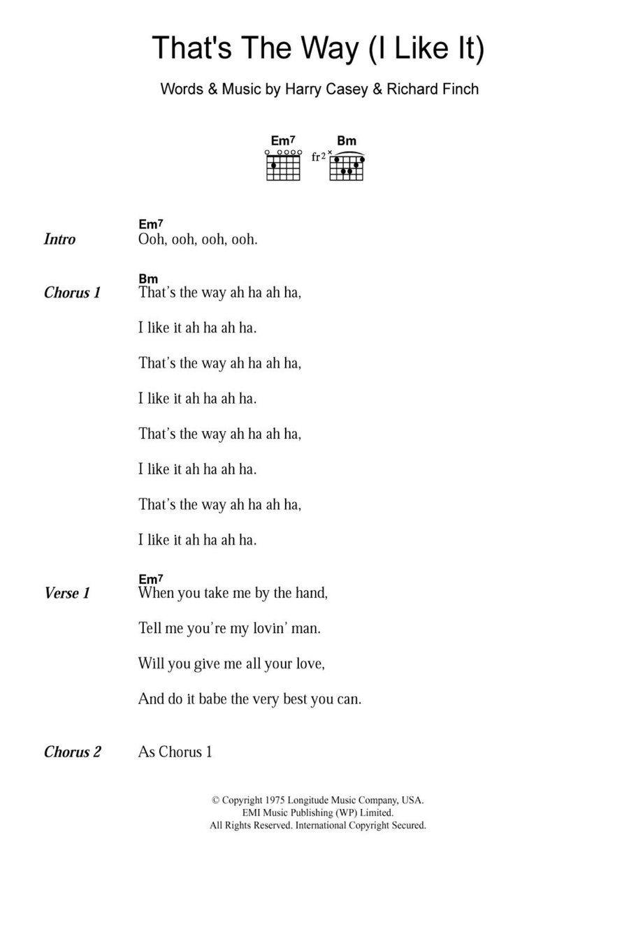 That's The Way (I Like It)