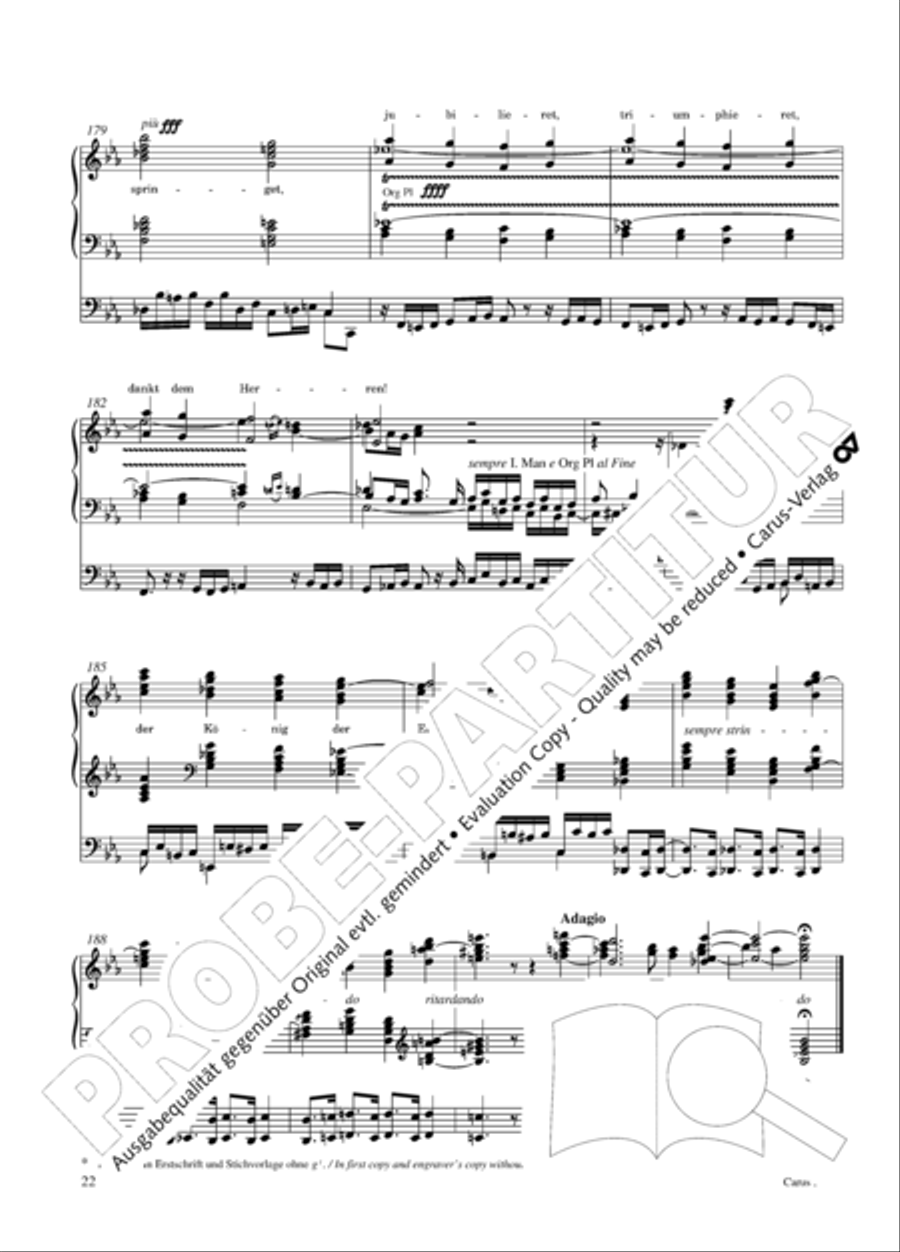 Choralphantasie Op. 40 Organ scores gallery preview page 23