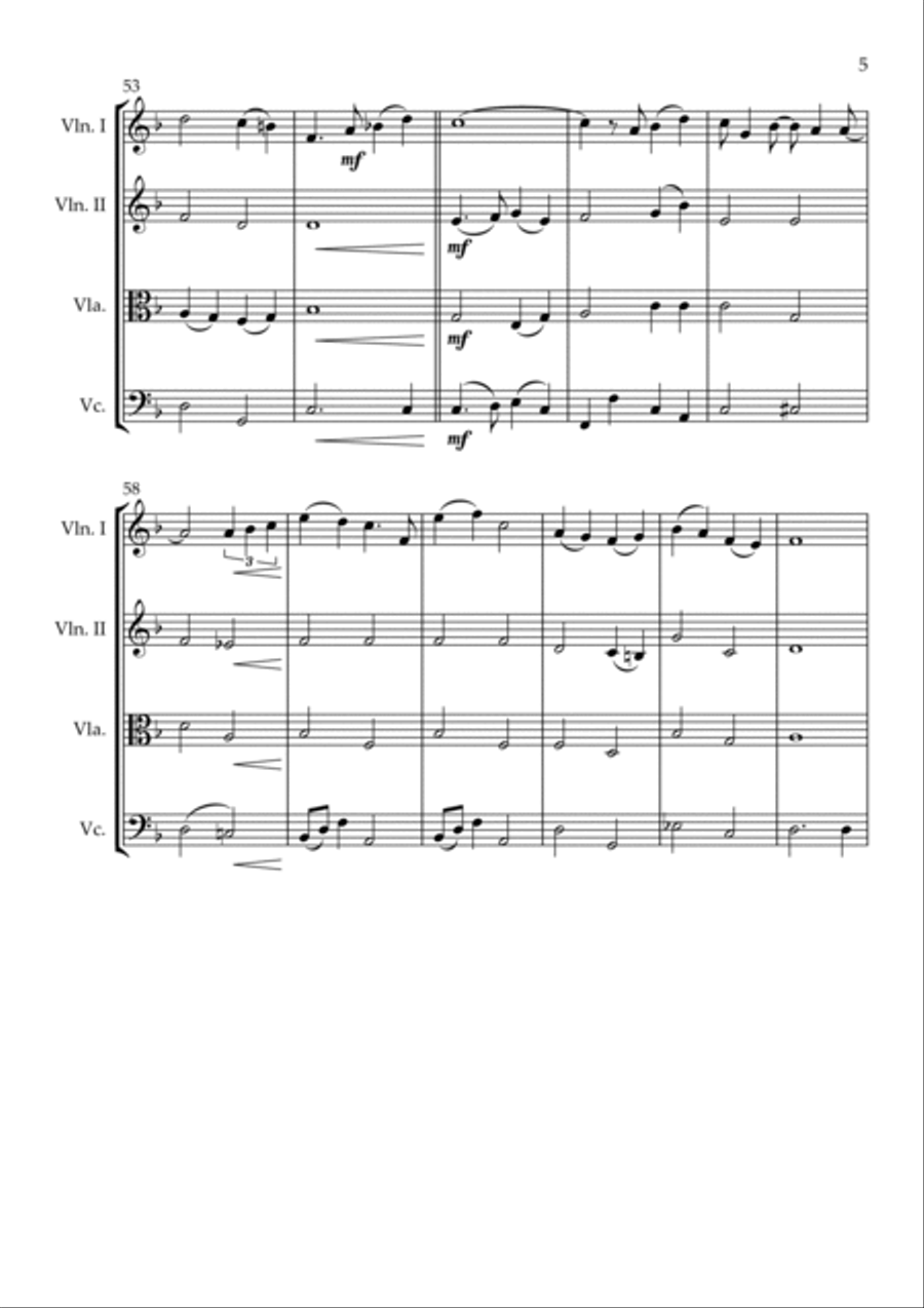 A Whole New World String Trio scores gallery preview page 6