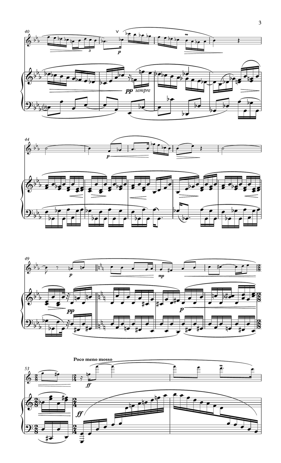 Widor, Suite Op 34 for Flute & piano Flute Solo scores gallery preview page 4