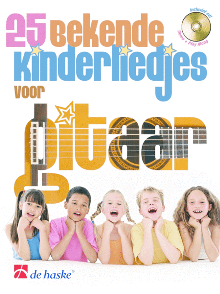 25 bekende kinderliedjes Classical Guitar scores gallery preview page 1