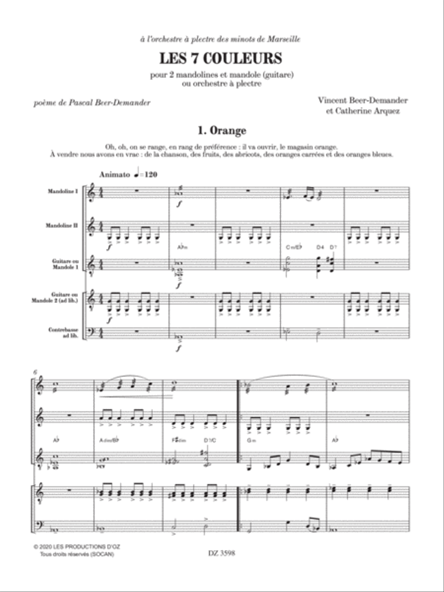 Les 7 couleurs Orchestra scores gallery preview page 6