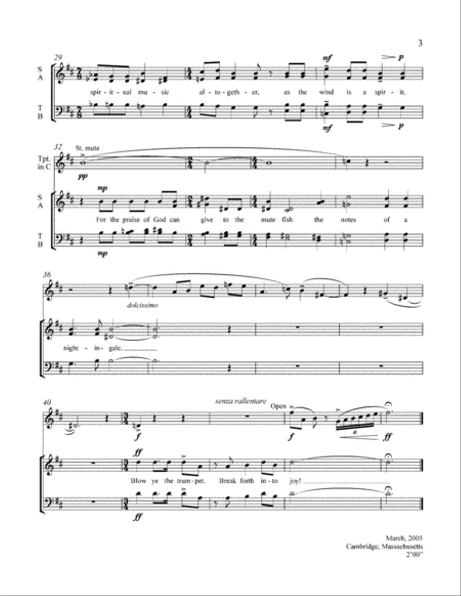 Break Forth into Joy! 4-Part scores gallery preview page 4
